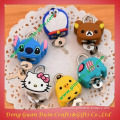 High quality silicone keychains with Japan charms